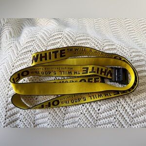 Off-White Yellow and Black Belt